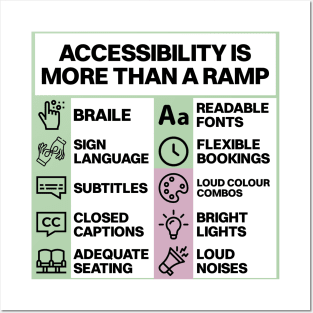 Accessibility Is More Than A Ramp - Be Accessible Posters and Art